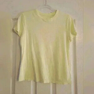 A New Day pale yellow tee